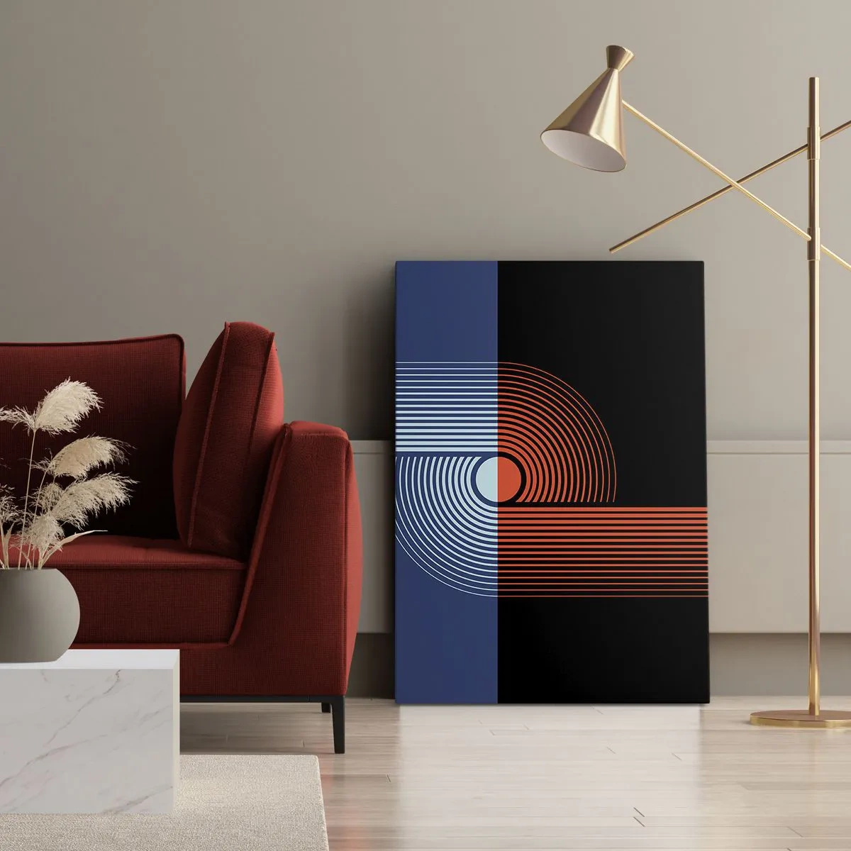 Obraz na plátne - V geometrickom objatí - 50x70 cm
