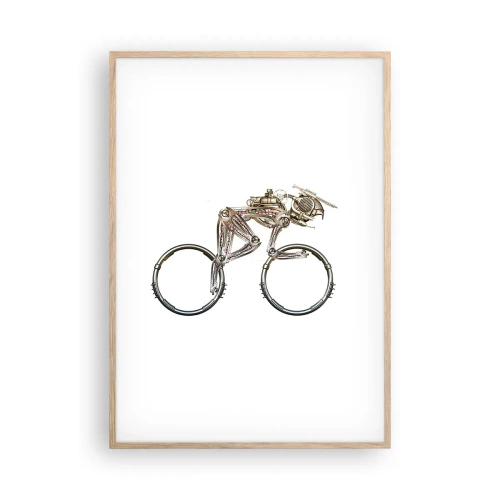 Plagát v ráme zo svetlého duba - Úžasný stroj - 70x100 cm