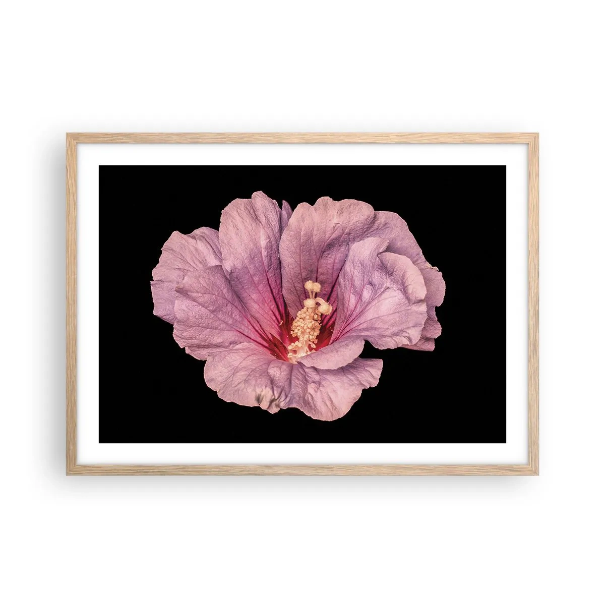 Plagát v ráme zo svetlého duba - Priamo do srdca - 70x50 cm