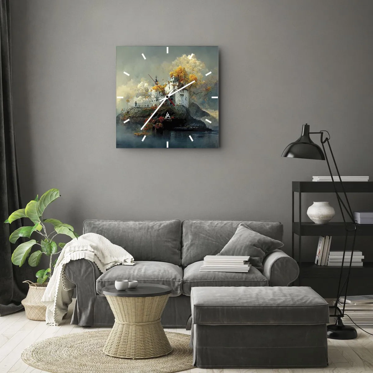 Nástenné hodiny - Začiatok romantického príbehu - 40x40 cm