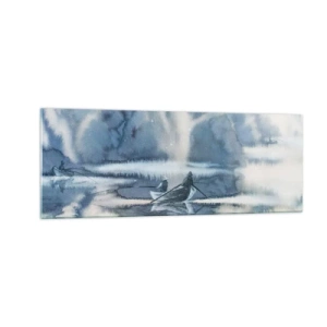 Obraz na skle - Rybári vo svojom raji - 140x50 cm