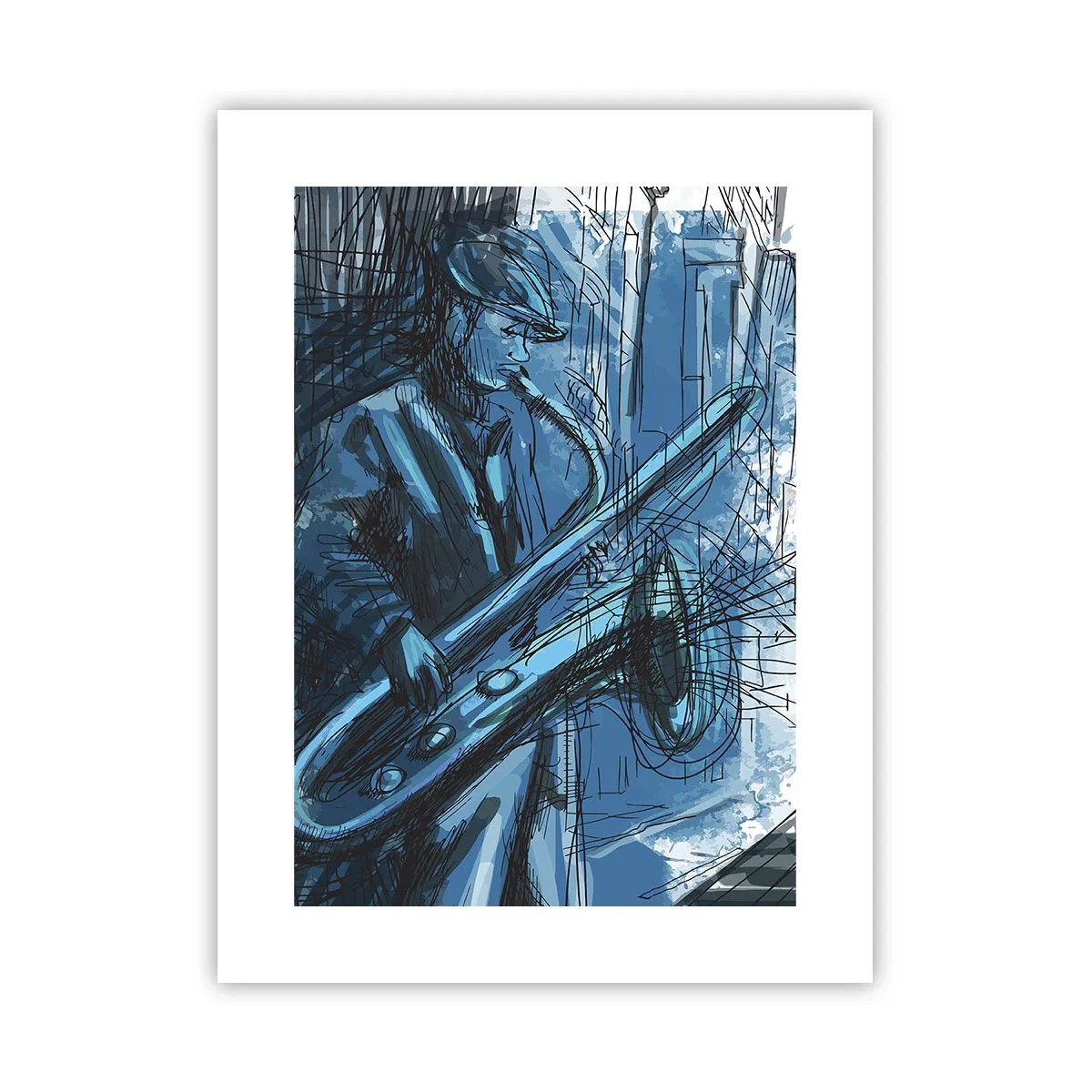 Plagát - Mestská rapsódia - 30x40 cm