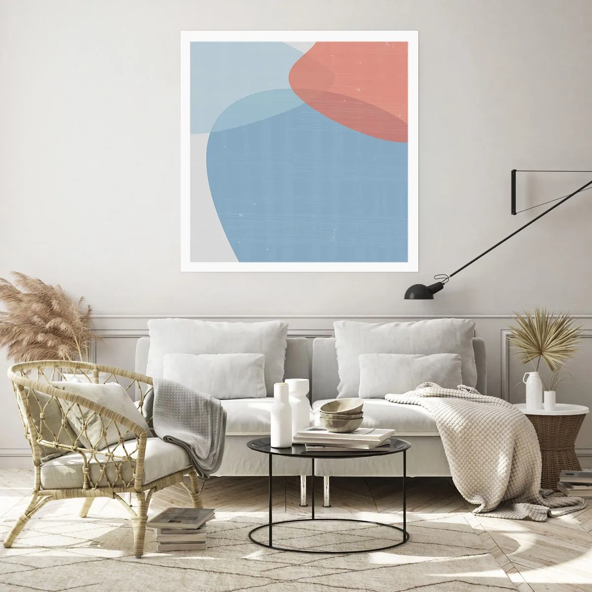 Plagát - Pastelové vzťahy - 40x40 cm