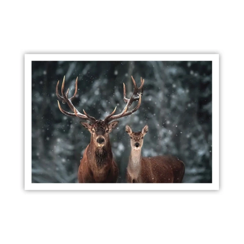 Plagát - Pán lesa so svojou ženou - 100x70 cm