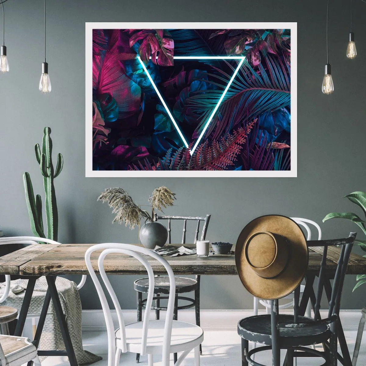 Plagát - Záhrada v disco štýle - 100x70 cm