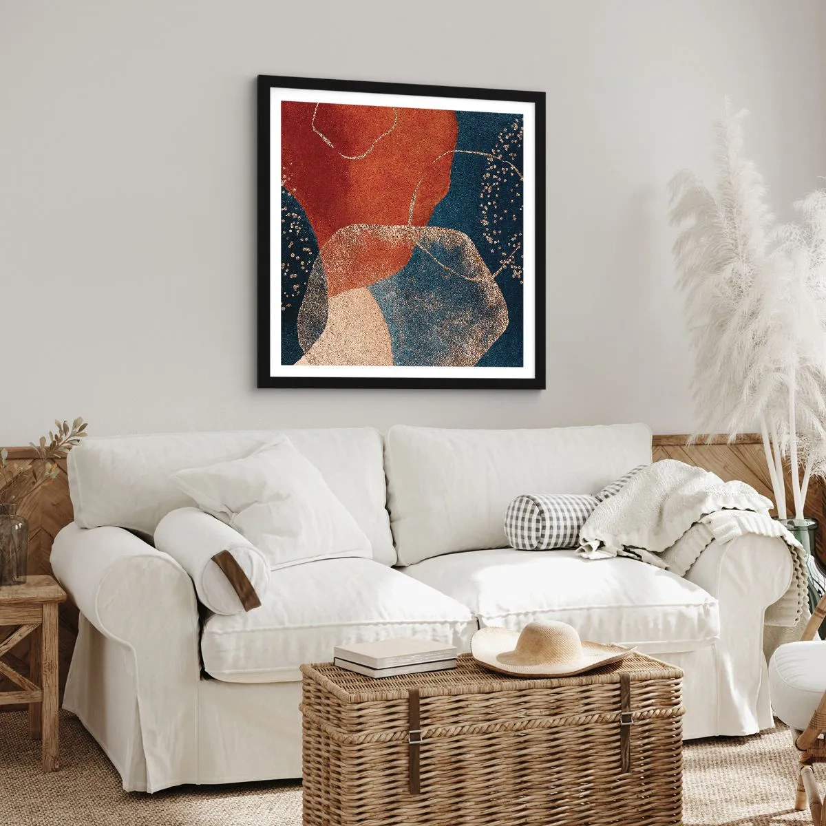 Plagát v čiernom ráme - Ľahkosť bytia - 30x30 cm