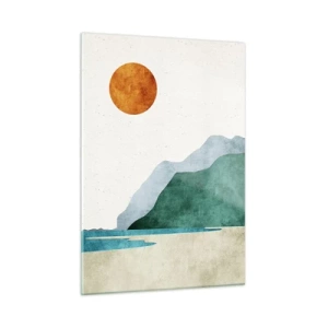 Obraz na skle - Jednoducho ideálna krajina - 50x70 cm