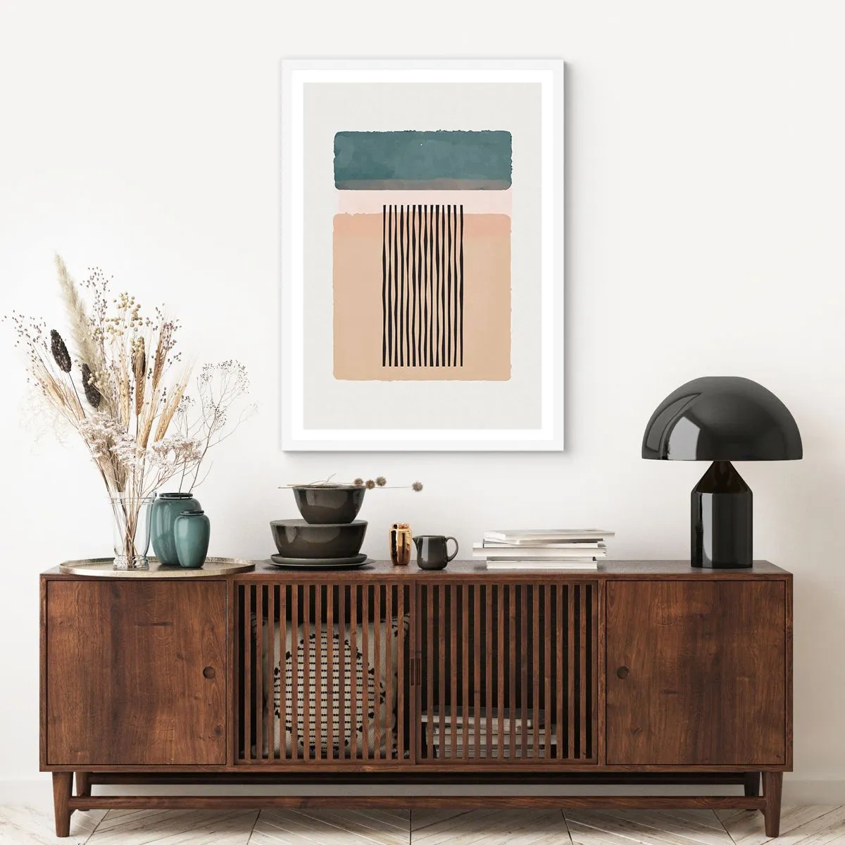 Plagát v bielom ráme - Všetko v poriadku - 61x91 cm