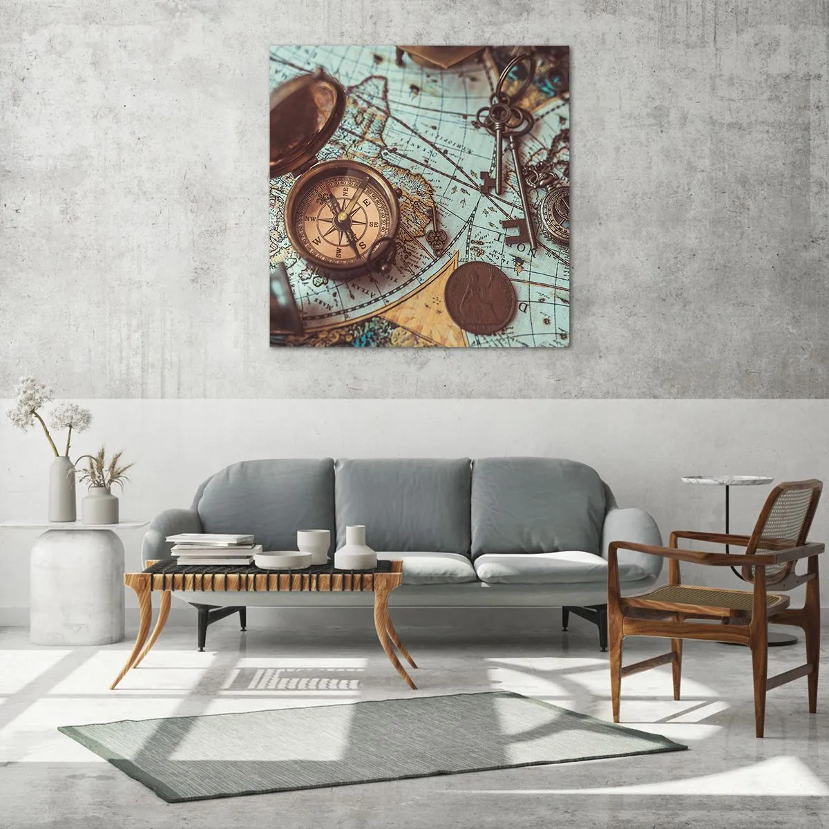 Obraz na skle - Pre dobrodruha - 70x70 cm