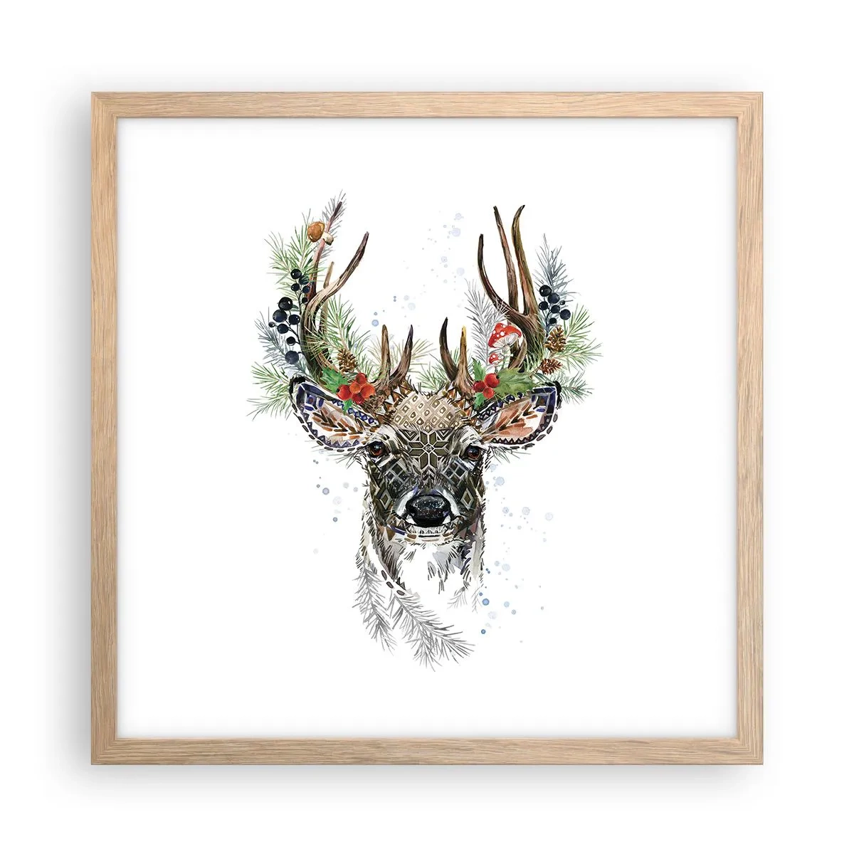 Plagát v ráme zo svetlého duba - V slávnostnom rúchu - 40x40 cm