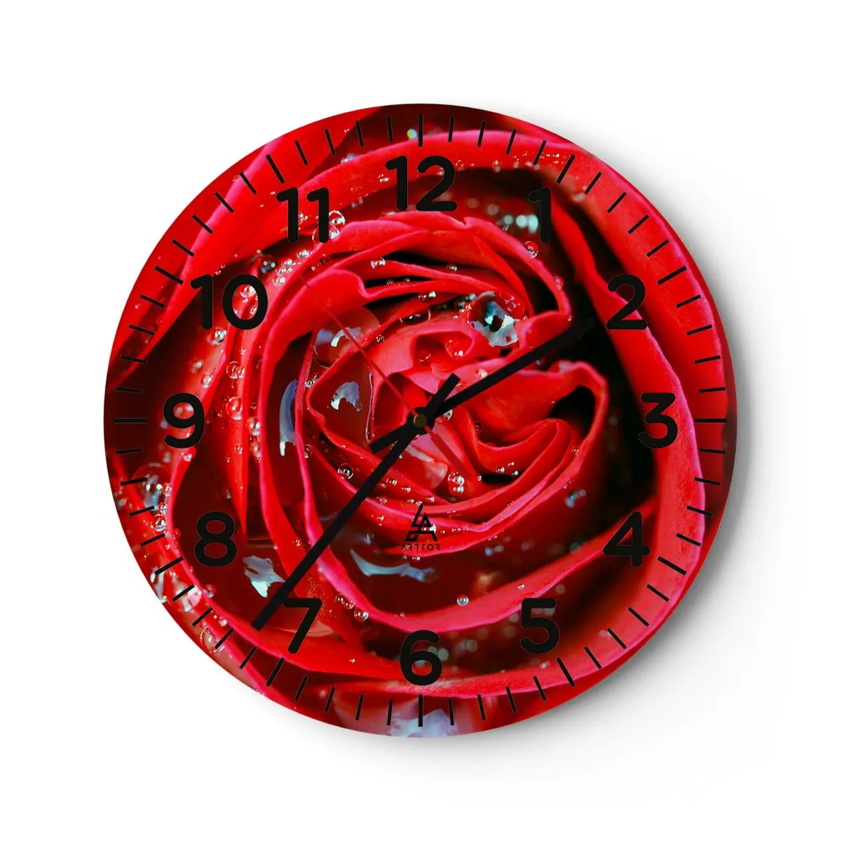 Nástenné hodiny - V kvapkách rosy - 30x30 cm