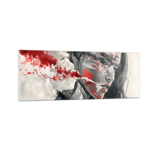 Obraz na skle - V škárach absurdity - 140x50 cm