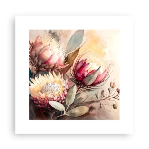 Plagát - Z profilu a en face - 30x30 cm