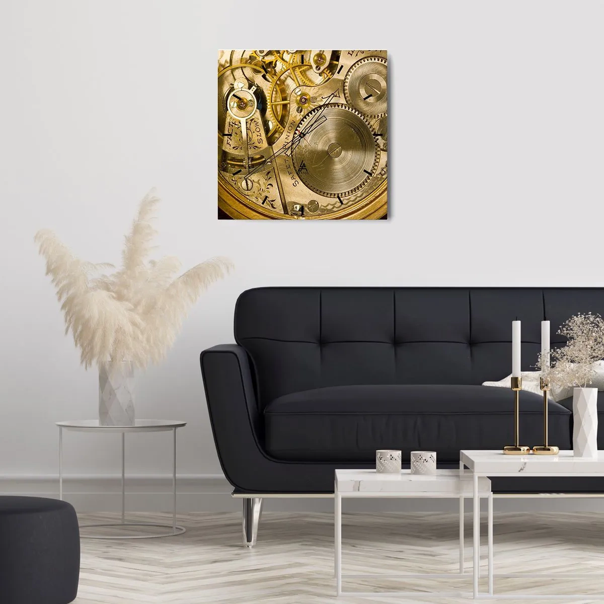 Nástenné hodiny - Choď s duchom času - 40x40 cm