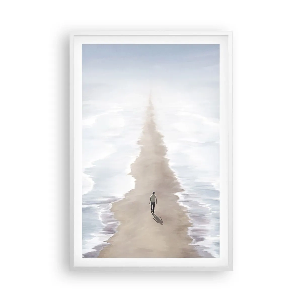 Plagát v bielom ráme - Svetlá budúcnosť - 61x91 cm