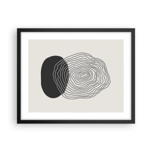 Plagát v čiernom ráme - Trvanie a kmitanie - 50x40 cm