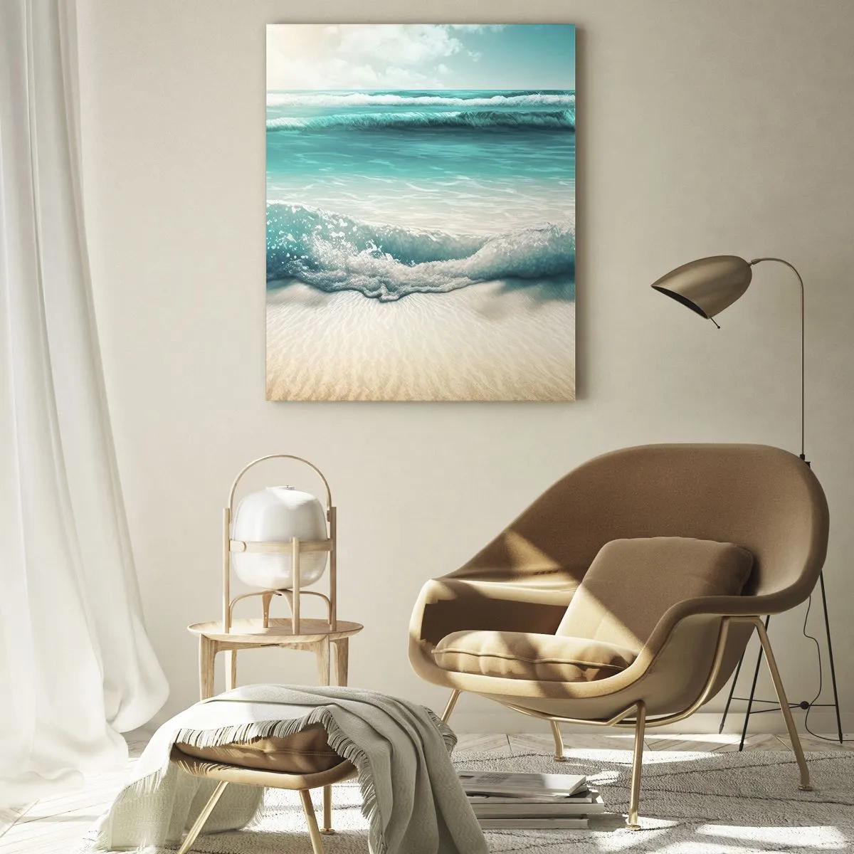 Obraz na skle - Kľud oceánu - 50x70 cm