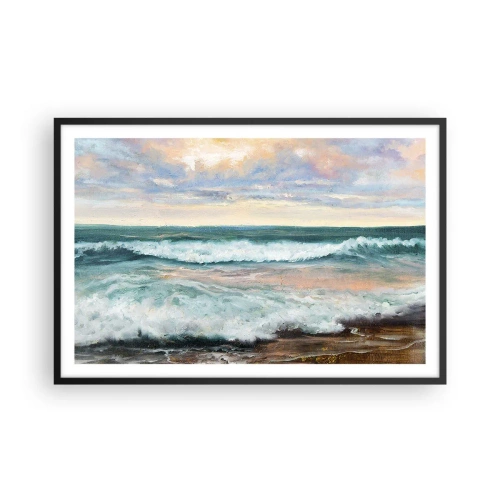Plagát v čiernom ráme - Tu uhladíš dušu - 91x61 cm