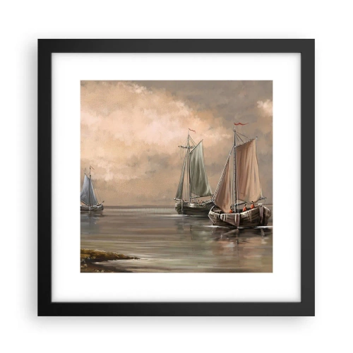 Plagát v čiernom ráme - Návrat námorníkov - 30x30 cm