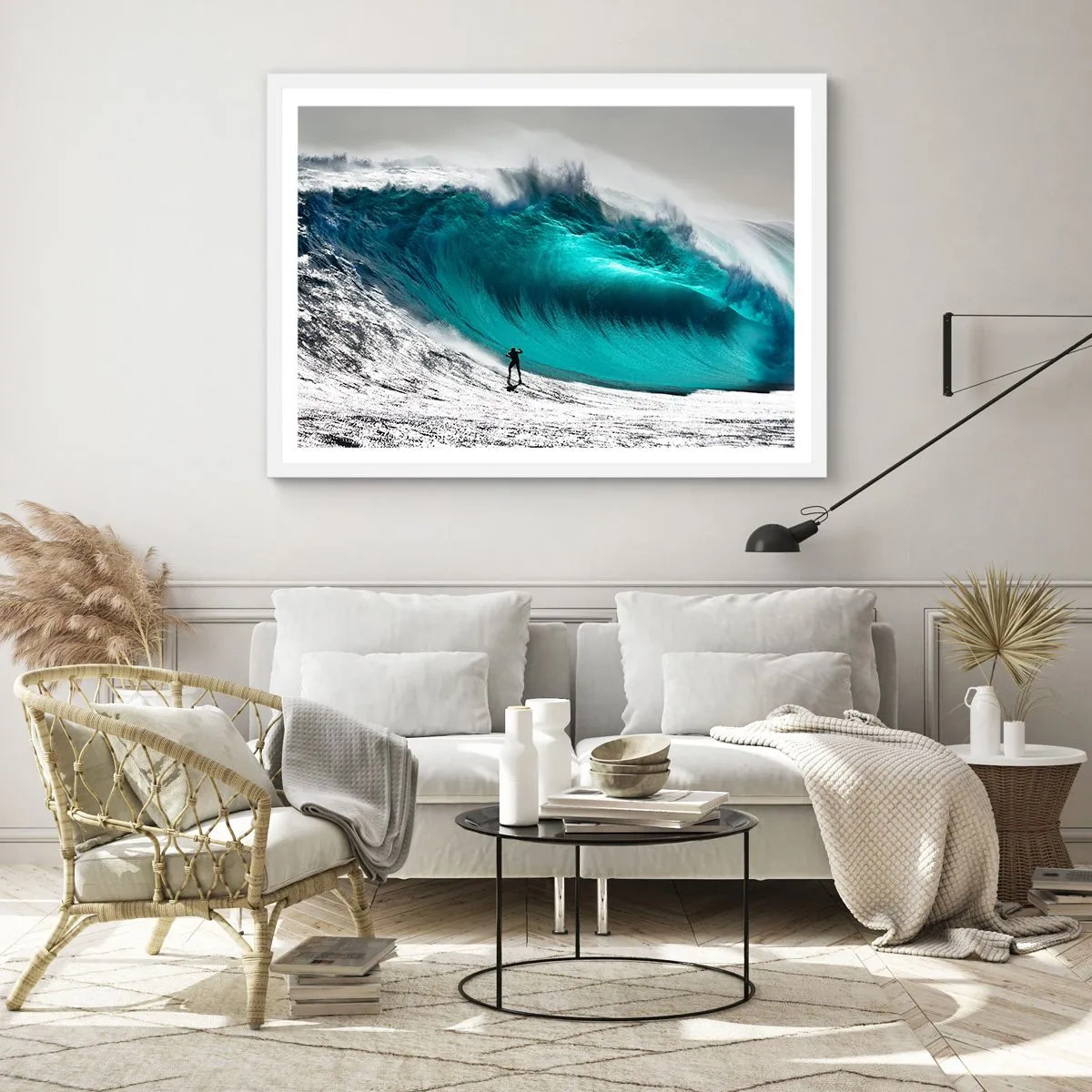 Plagát v bielom ráme - Výzva prijatá - 50x40 cm