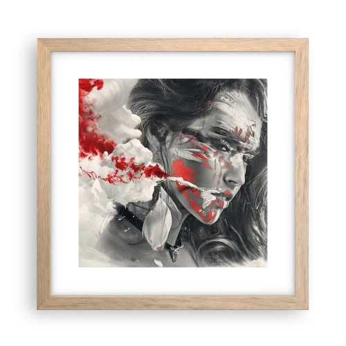 Plagát v ráme zo svetlého duba - V škárach absurdity - 30x30 cm