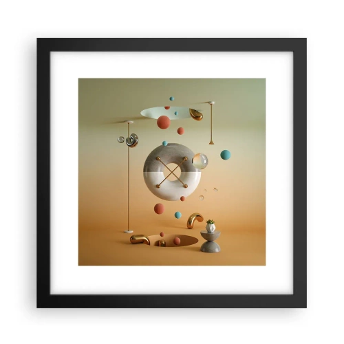 Plagát v čiernom ráme - Všetko je možné - 30x30 cm