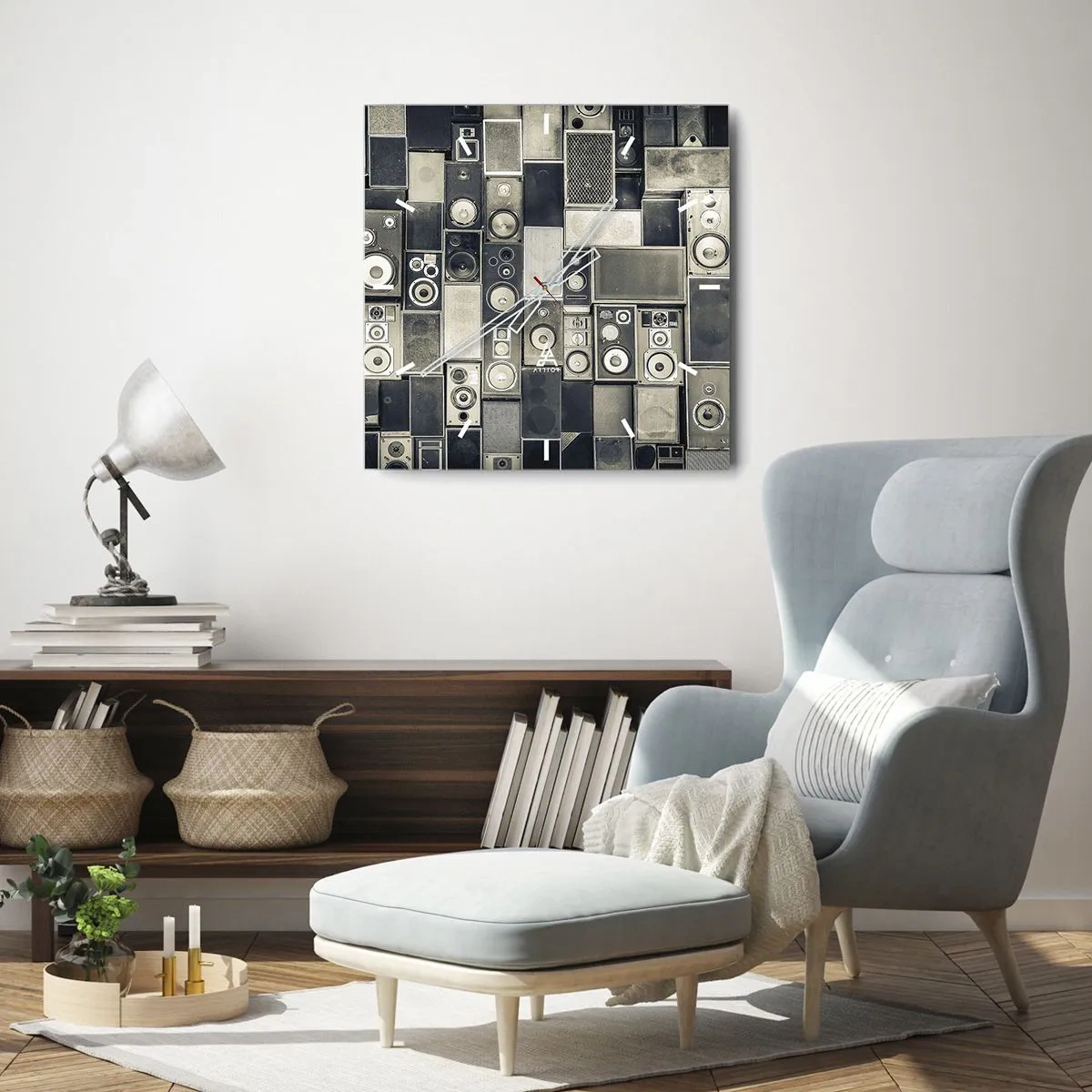 Nástenné hodiny - A všetko je v pohode - 40x40 cm