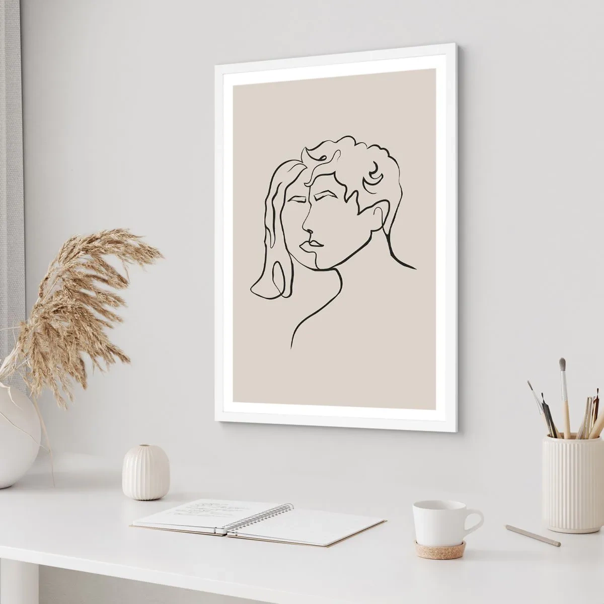 Plagát v bielom ráme - A bola jednota - 61x91 cm