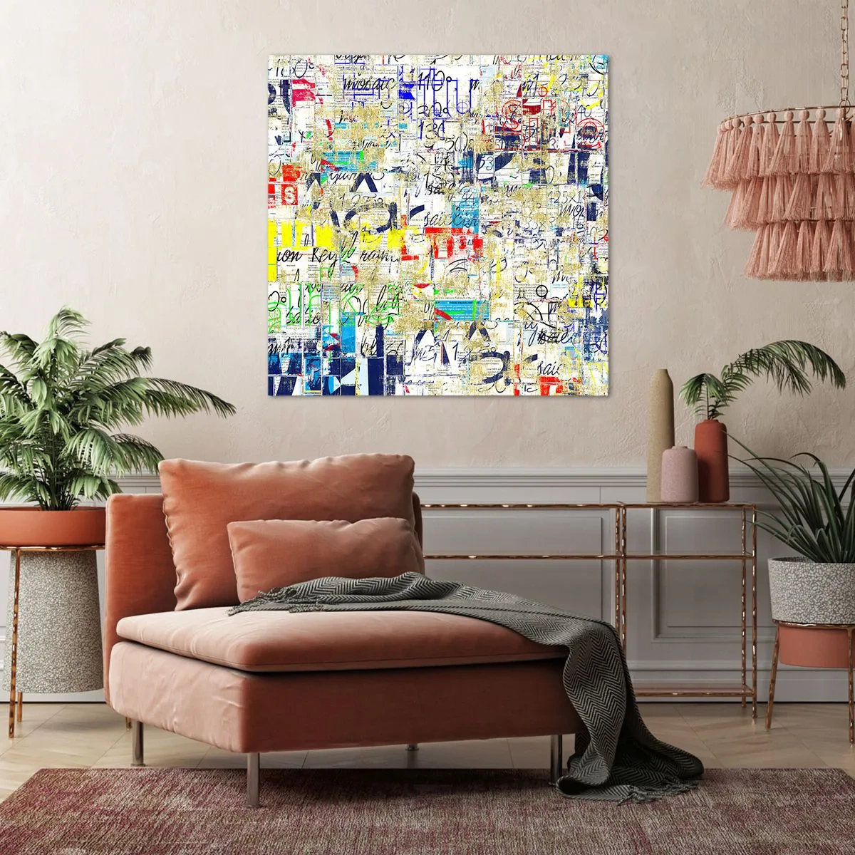 Obraz na plátne - Proste poteší oči - 70x70 cm