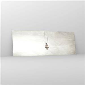 Obraz na skle - Dieťa v nás - 140x50 cm