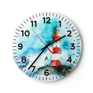 Nástenné hodiny - Jednota živlov - 40x40 cm