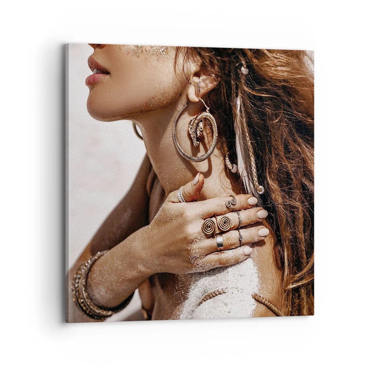 Obraz na plátne - Kráľovná divokej pláže - 70x70 cm