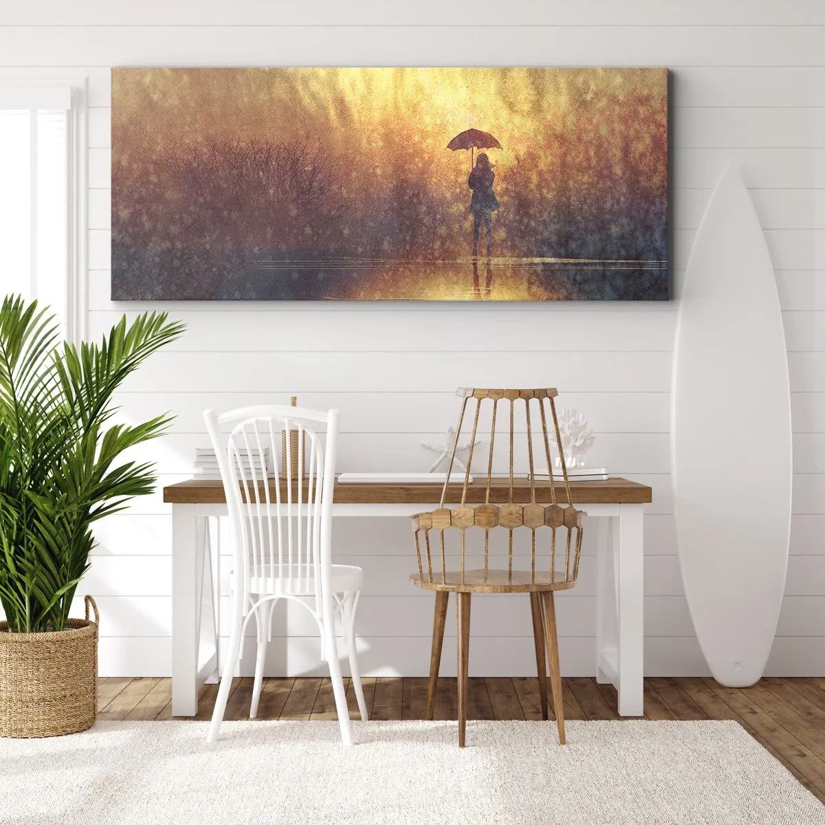 Obraz na plátne - Cítim, že sa na mňa niekto pozerá - 140x50 cm