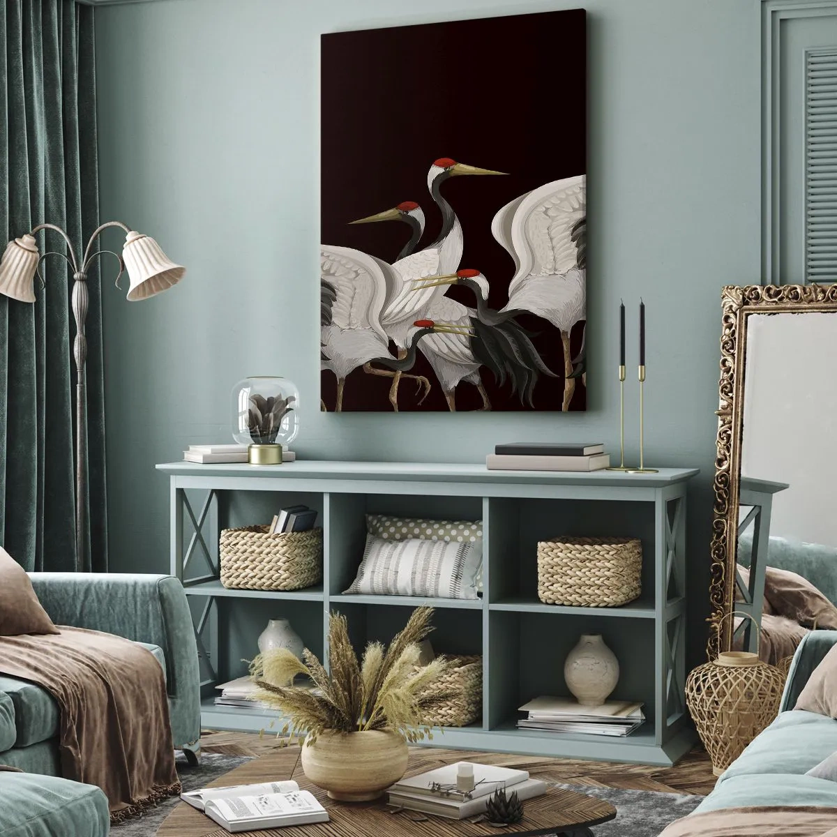 Obraz na plátne - Vtáčie záležitosti - 55x100 cm