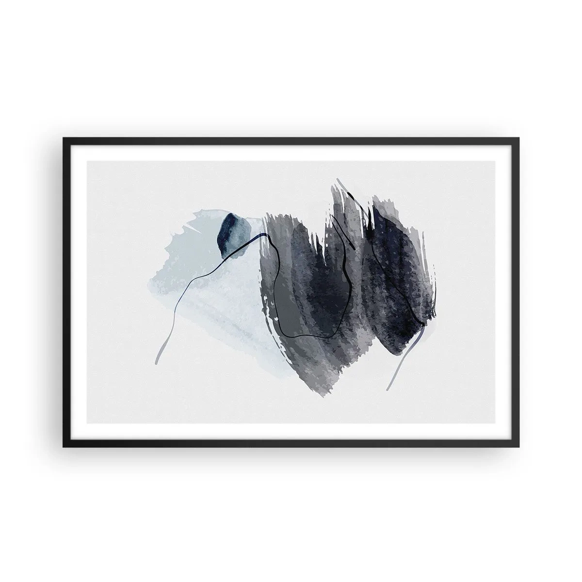 Plagát v čiernom ráme - Intenzita a pohyb - 91x61 cm