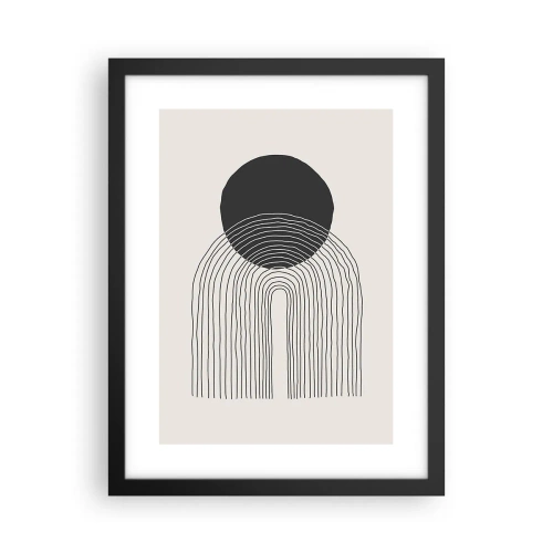 Plagát v čiernom ráme - Chvenie a istota - 30x40 cm