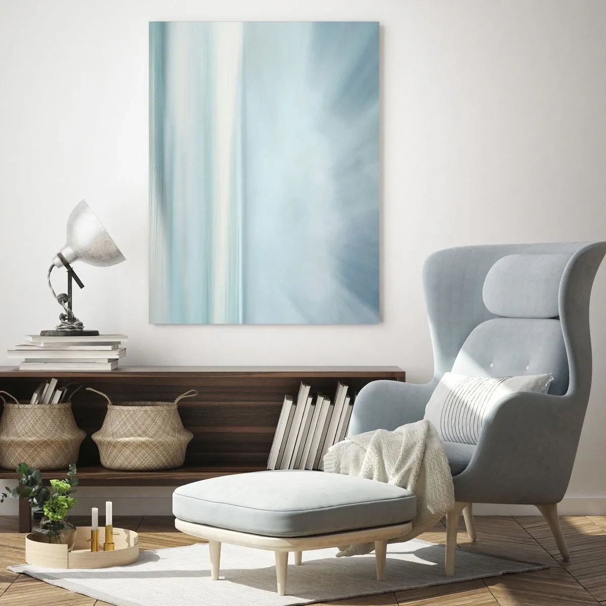 Obraz na skle - Kľud až kam oko siaha - 70x100 cm