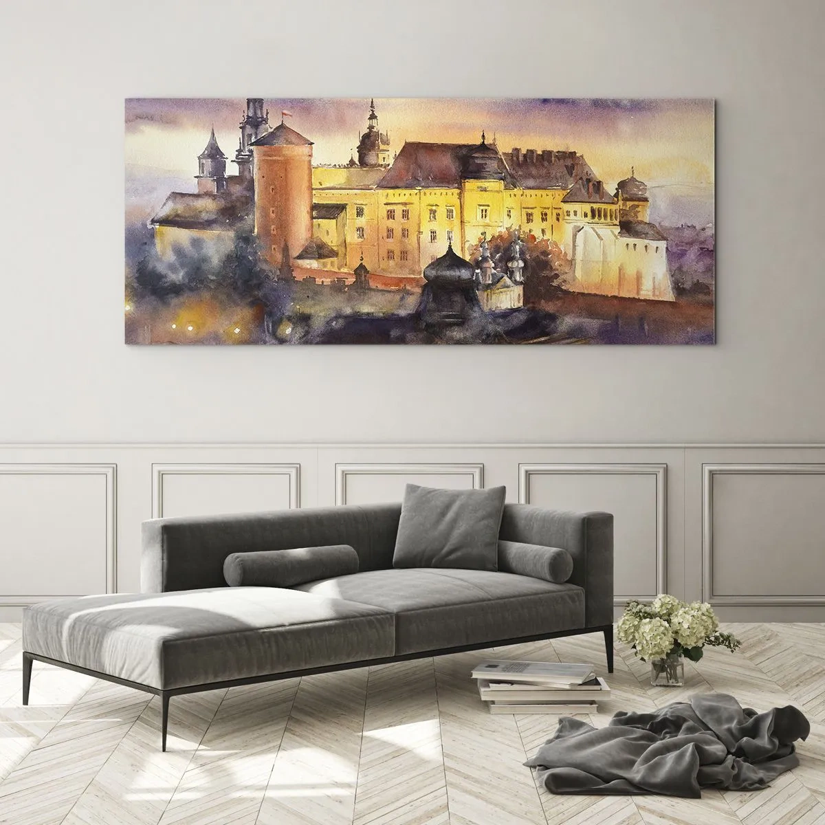 Obraz na skle - Dejiny a rozprávka - 100x40 cm
