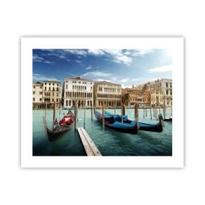 Plagát - Paláce v modrej - 50x40 cm