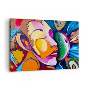 Obraz na plátne - Dotknúť sa farbou - 100x70 cm