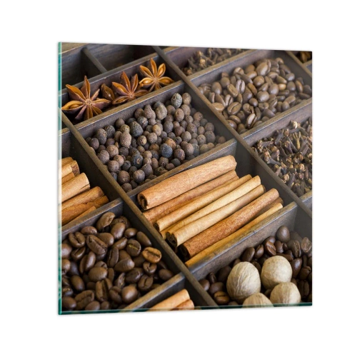 Obraz na skle - Pokladnice vôní - 50x50 cm