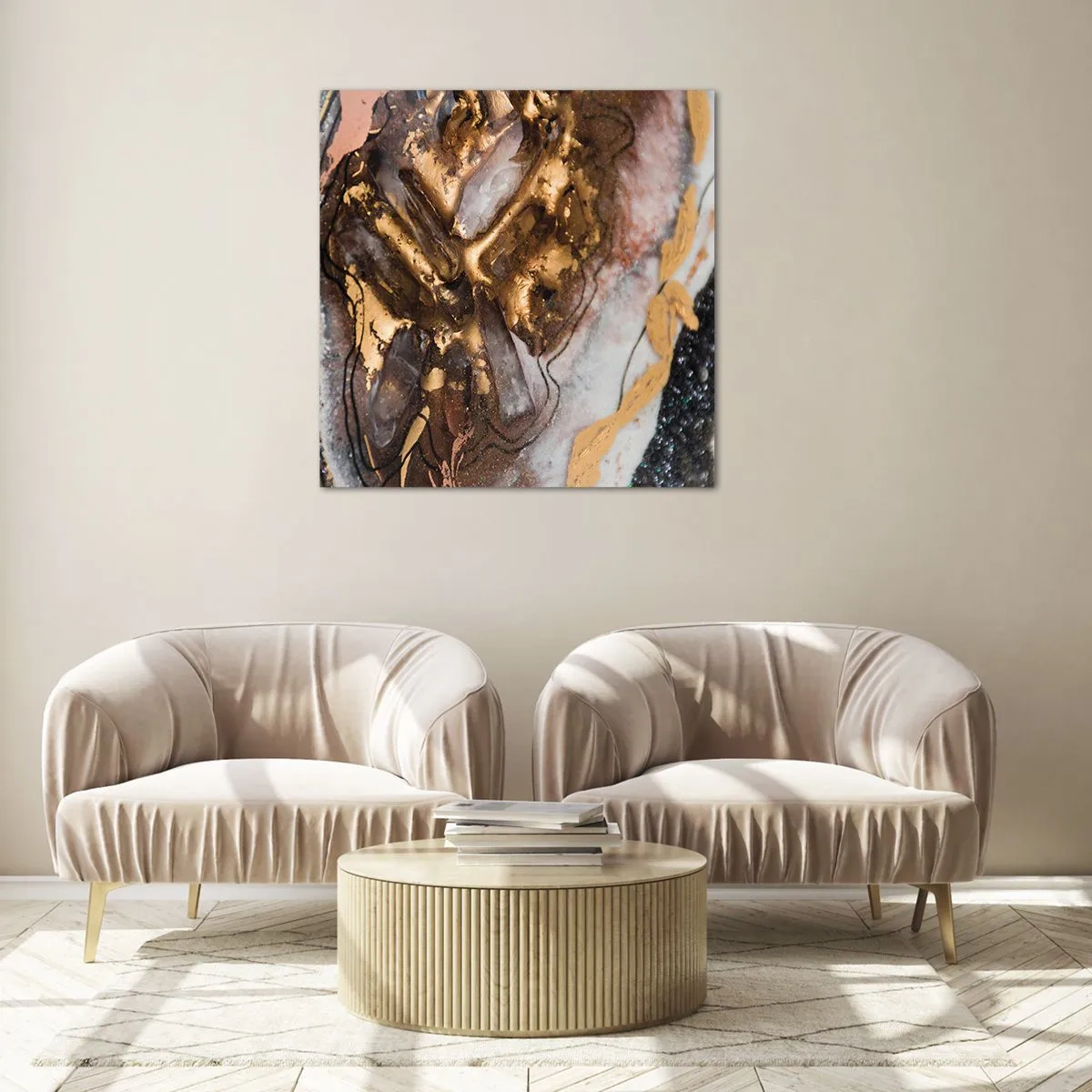 Obraz na skle - Prvok krajiny - 70x70 cm