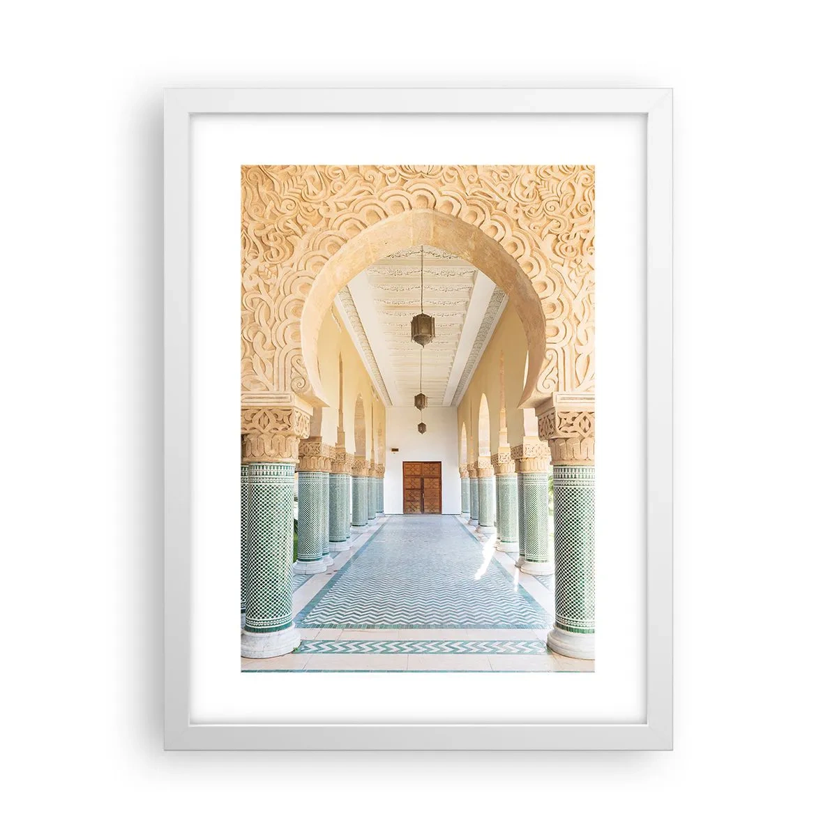 Plagát v bielom ráme - Z príbehov Šeherezády - 30x40 cm