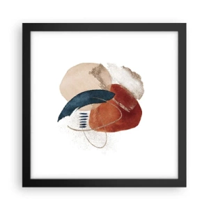 Plagát v čiernom ráme - Oválna kompozícia - 30x30 cm