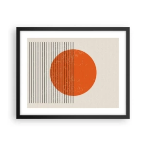 Plagát v čiernom ráme - Vždy slnko - 50x40 cm