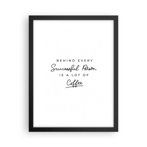 Plagát v čiernom ráme - Tajomstvo úspechu - 30x40 cm