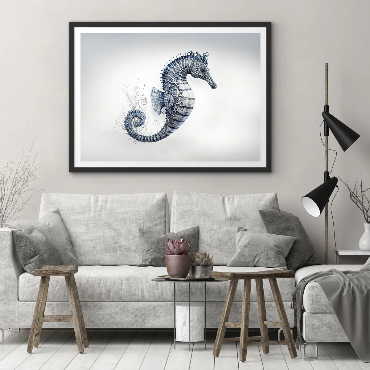 Plagát v čiernom ráme - Jemný vtip prírody - 70x50 cm