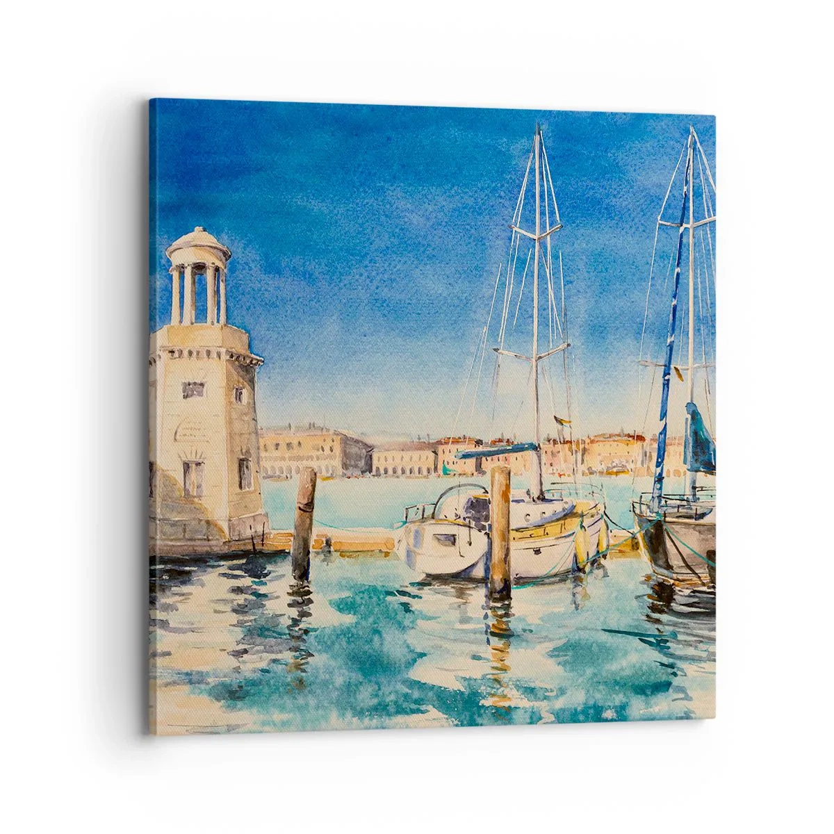Obraz na plátne - Slnečná lagúna - 70x70 cm