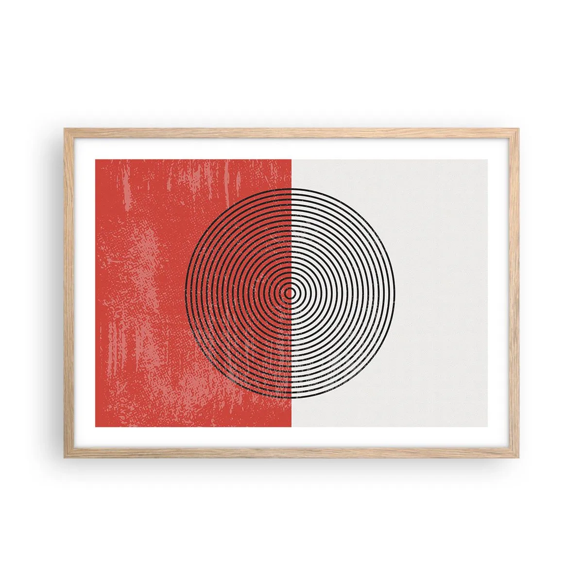 Plagát v ráme zo svetlého duba - Presný zásah - 70x50 cm