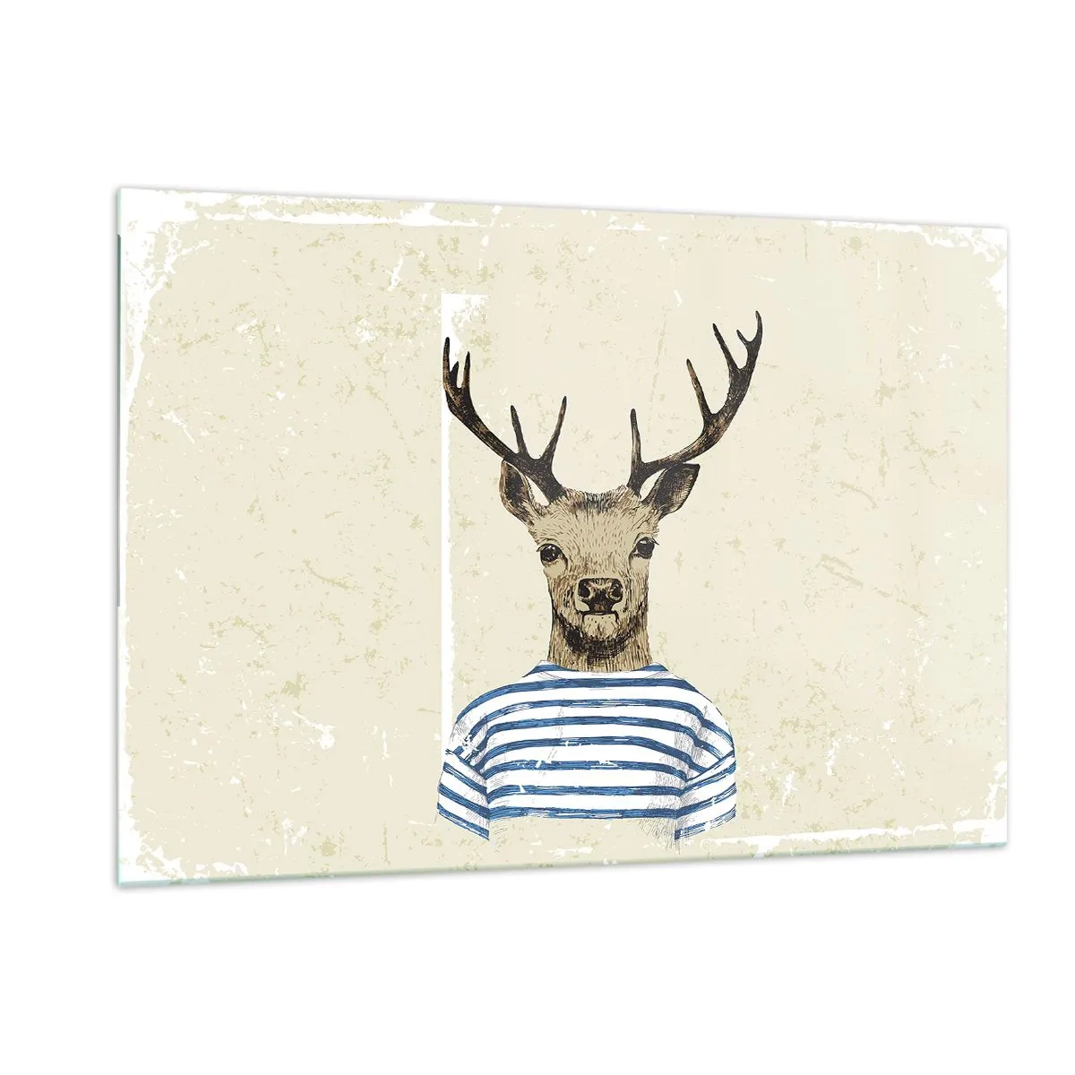 Obraz na skle - Pretože mám rád pruhované košele! - 120x80 cm